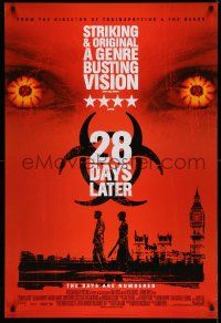 1w004 28 DAYS LATER style B int'l DS 1sh '03 Danny Boyle, Cillian Murphy vs. zombies in London!