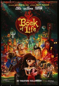 1w119 BOOK OF LIFE style B teaser DS 1sh '14 Diego Luna, Zoe Saldana, Channing Tatum!