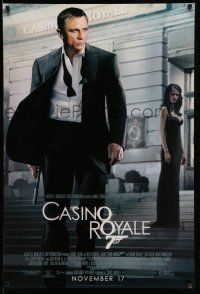 1w144 CASINO ROYALE advance 1sh '06 Daniel Craig as James Bond & sexy Eva Green!