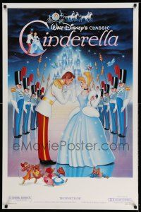 1w161 CINDERELLA 1sh R87 Walt Disney classic romantic musical cartoon, Prince Charming!