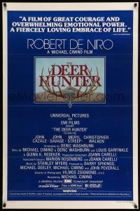 1w195 DEER HUNTER 1sh '78 directed by Michael Cimino, Robert De Niro, Mantel artwork!