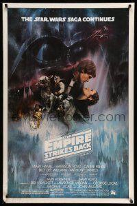 1w228 EMPIRE STRIKES BACK 1sh '80 classic Gone With The Wind style art by Roger Kastel!