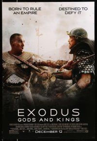 1w243 EXODUS: GODS & KINGS style D advance DS 1sh '14 Christian Bale as Moses, Joel Edgerton!