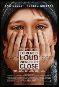 1w249 EXTREMELY LOUD & INCREDIBLY CLOSE advance DS 1sh '11 Tom Hanks, Bullock, Horn