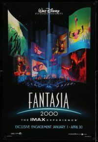 1w253 FANTASIA 2000 IMAX advance DS 1sh '99 Walt Disney cartoon set to classical music!