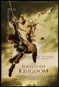 1w270 FORBIDDEN KINGDOM advance DS 1sh '08 Jackie Chan and Jet Li, martial arts action!