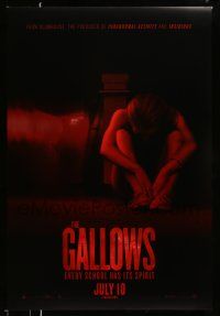 1w290 GALLOWS teaser DS 1sh '15 Cluff and Lofing horror thriller, Reese Mishler, creepy image!