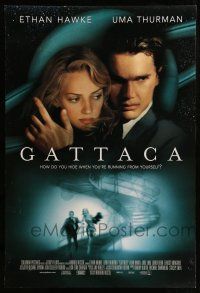 1w292 GATTACA int'l DS 1sh '97 Ethan Hawke, Uma Thurman, there is no gene for the human spirit!