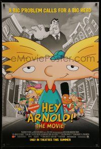 1w345 HEY ARNOLD advance 1sh '02 cool image of Nickelodeon cartoon characters!