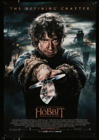 1w351 HOBBIT: THE BATTLE OF THE FIVE ARMIES int'l advance DS 1sh '14 Freeman as Bilbo Baggins!