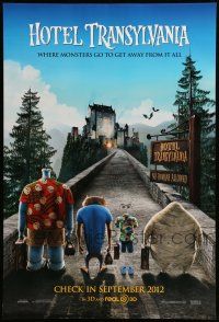 1w363 HOTEL TRANSYLVANIA teaser DS 1sh '12 where monsters go to get away from it all!