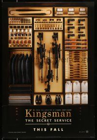 1w446 KINGSMAN: THE SECRET SERVICE style A teaser DS 1sh '14 Mark Hamill, Samuel L. Jackson, Firth!