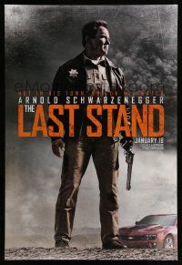1w458 LAST STAND teaser DS 1sh '13 Arnold Schwarzenegger with massive S&W M500 revolver!