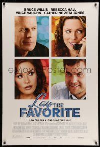 1w463 LAY THE FAVORITE DS 1sh '12 Bruce Willis, Rebecca Hall, Catherine Zeta-Jones, Joshua Jackson