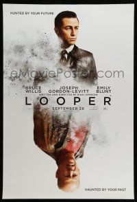1w485 LOOPER teaser DS 1sh '12 Bruce Willis, hunted by the future, haunted by the past!