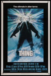 1w770 THING 1sh '82 John Carpenter classic sci-fi horror, Drew Struzan art!