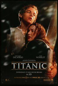 1w775 TITANIC April 6 IMAX DS 1sh R12 Leonardo DiCaprio, Kate Winslet, directed by James Cameron!