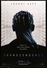 1w794 TRANSCENDENCE April 17 teaser DS 1sh '14 Kate Mara, Johnny Depp, what if intelligence was born