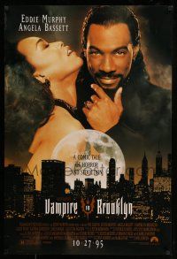 1w811 VAMPIRE IN BROOKLYN advance 1sh '95 Eddie Murphy, Angela Bassett, directed by Wes Craven!