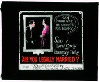 1x007 ARE YOU LEGALLY MARRIED glass slide '19 learn whether your wife can be arrested for bigamy!