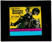 1x009 ARIZONA MAHONEY glass slide '36 young Buster Crabbe & Bob Cummings, Zane Grey circus movie!