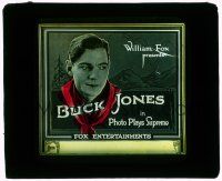 1x018 BUCK JONES glass slide '20s portrait of the cowboy star for theaters showing his movies!