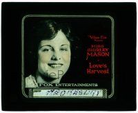 1x051 LOVE'S HARVEST glass slide '20 wonderful super close up of pretty Miss Shirley Mason!