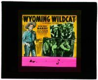 1x105 WYOMING WILDCAT style B glass slide '41 great images of cowboy Don Red Barry saving the day!