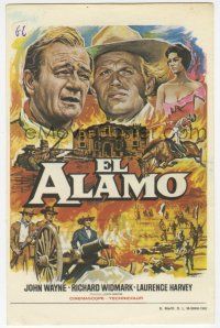 1x442 ALAMO Spanish herald R82 different Mac Gomez art of John Wayne & Richard Widmark!