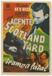 1x477 BLAKE OF SCOTLAND YARD part 2 Spanish herald '47 Ralph Byrd, serial, different art!