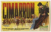 1x514 CIMARRON Spanish herald '61 directed by Anthony Mann, Glenn Ford, Maria Schell, Jano art!