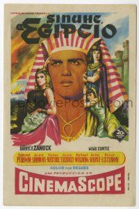 1x547 EGYPTIAN Spanish herald '55 Soligo art of Jean Simmons, Victor Mature & Gene Tierney!