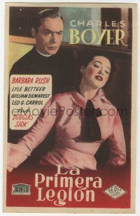 1x557 FIRST LEGION Spanish herald '51 Barbara Rush, Charles Boyer, Douglas Sirk, different image!