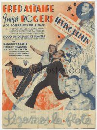 1x562 FOLLOW THE FLEET Spanish herald '40 Fred Astaire & Ginger Rogers, Irving Berlin, different!