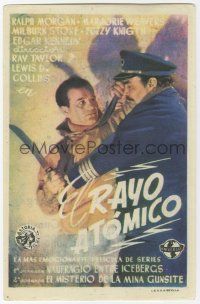 1x581 GREAT ALASKAN MYSTERY Spanish herald '44 different art of Ralph Morgan fighting ship officer