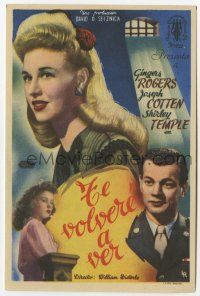 1x613 I'LL BE SEEING YOU Spanish herald '46 Ginger Rogers, Joseph Cotten, Shirley Temple, different