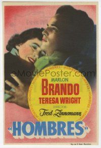 1x677 MEN Spanish herald '50 very first Marlon Brando, directed by Fred Zinnemann, different!
