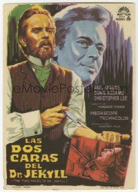 1x834 TWO FACES OF DR. JEKYLL Spanish herald '66 Yanez art of him injecting himself with drug!