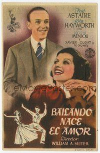 1x867 YOU WERE NEVER LOVELIER Spanish herald '46 different image of Fred Astaire & Rita Hayworth!