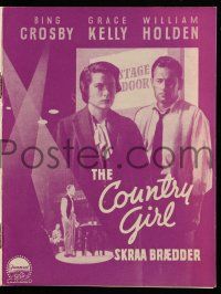 1x254 COUNTRY GIRL Danish program '55 Grace Kelly, Bing Crosby, William Holden, different images!