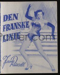 1x273 FRENCH LINE Danish program '55 3-D, Howard Hughes, different images of sexy Jane Russell!
