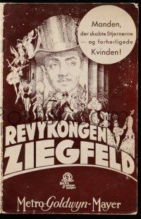 1x283 GREAT ZIEGFELD Danish program '36 William Powell, Luise Rainer, Myrna Loy, different art!
