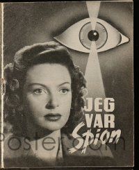 1x298 I SEE A DARK STRANGER Danish program '47 Deborah Kerr becomes a Nazi spy in WWII, different!