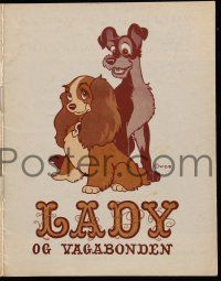 1x314 LADY & THE TRAMP Danish program R60s Disney canine dog classic cartoon, different images!