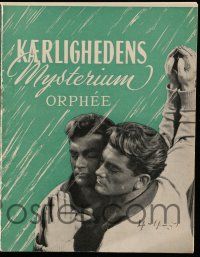1x352 ORPHEUS Danish program '51 Jean Cocteau's Orphee, Jean Marais, different images!