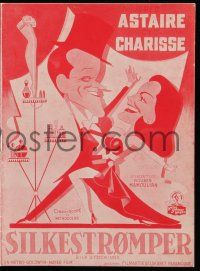 1x385 SILK STOCKINGS Danish program '58 Kapralik art of Fred Astaire & Cyd Charisse, different!