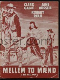 1x400 TALL MEN Danish program '55 Clark Gable, sexy Jane Russell, Robert Ryan, different images!