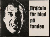 1x404 TASTE THE BLOOD OF DRACULA Danish program '71 Hammer, vampire Christopher Lee, different!