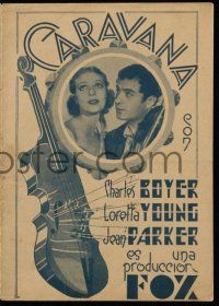 1x120 CARAVAN Uruguayan herald '34 Loretta Young & Charles Boyer, by Samson Raphaelson, different!