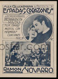 1x130 DEVIL-MAY-CARE Uruguayan herald '29 different images of Ramon Novarro & sexy Dorothy Jordan!
